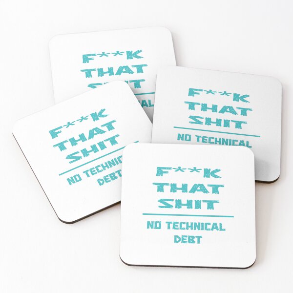 Item preview, No Technical Debt – programmers developers gift designed and sold by Sarcastic designs.