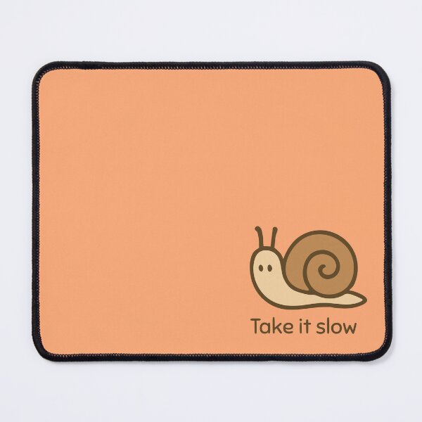 Item preview, "Take it Slow" - Otto the Snail - Adorable Kawaii Snail designed and sold by PatchAndPetal.