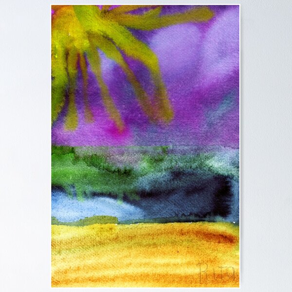 Item preview, Woodbine Beach Watercolor Painting | Abstract Beach Day Art designed and sold by Rita Winkler.