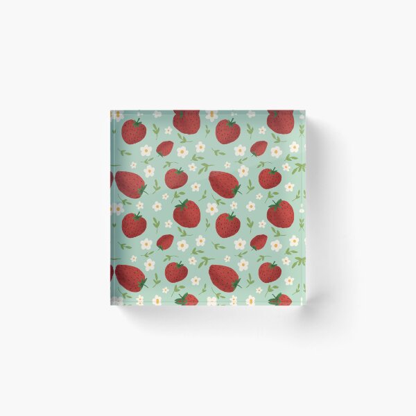 Item preview, Strawberry Foral Pattern designed and sold by goodmarissa.