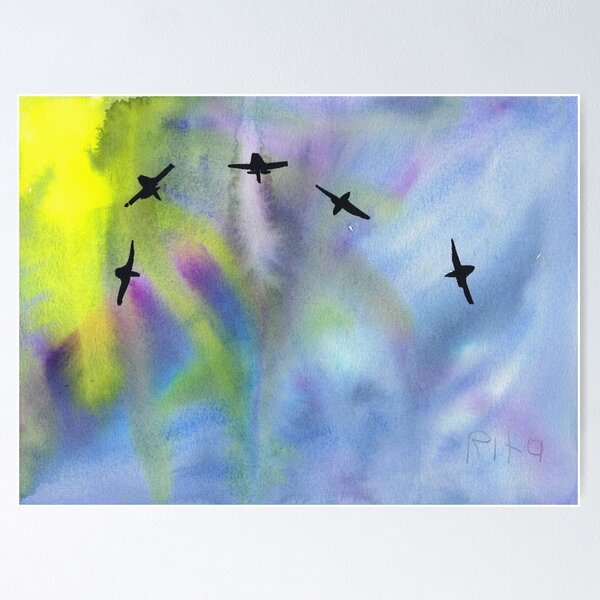 Item preview, Vibrant Watercolor Painting of CNE Air Show Spectacle designed and sold by Rita Winkler.