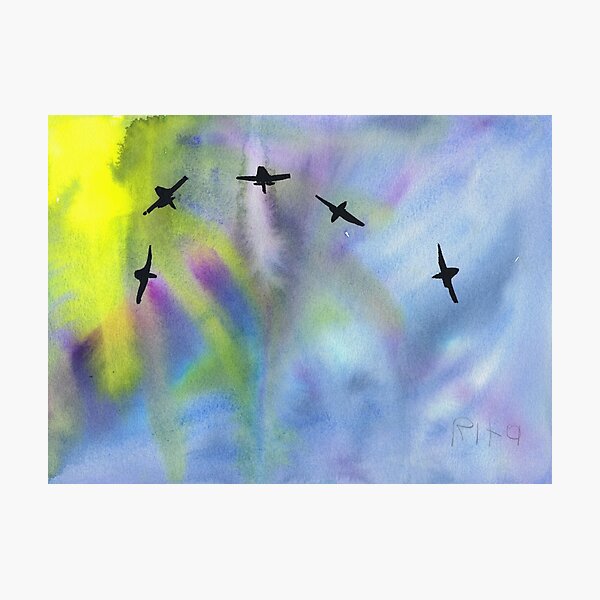 Item preview, Vibrant Watercolor Painting of CNE Air Show Spectacle designed and sold by Rita Winkler.