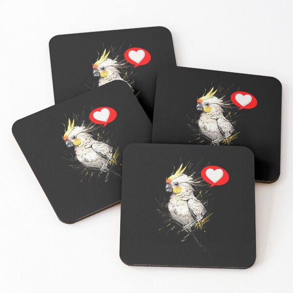 Item preview, Expressive Cockatiel Design - Funny Parrot Love Bird Illustration | Animal Art  designed and sold by Cree8if.