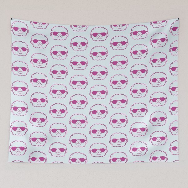 Item preview, Sheep Sunglasses Cool Party Lamb Cute Head Face designed and sold by shirt-o-mat.