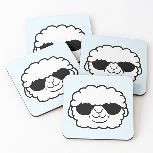 Item preview, Sheep Sunglasses Cool Party Lamb Cute Head Face designed and sold by shirt-o-mat.