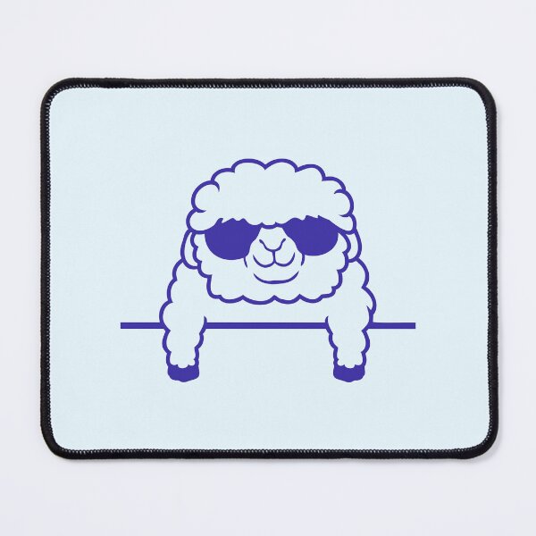 Item preview, Happy Sheep Behind Fence Wall Cool Cute Sunglasses designed and sold by shirt-o-mat.