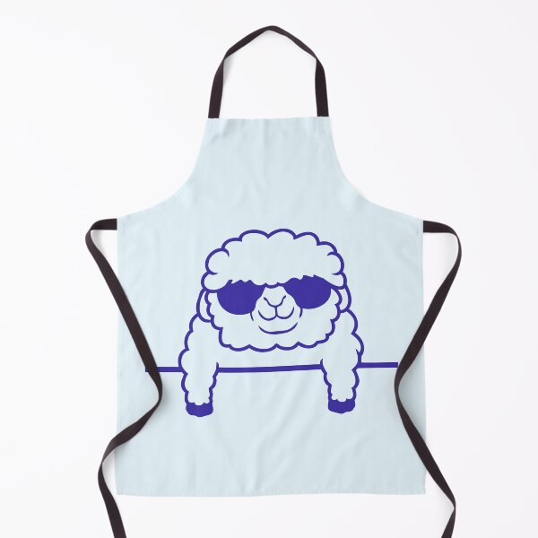 Item preview, Happy Sheep Behind Fence Wall Cool Cute Sunglasses designed and sold by shirt-o-mat.