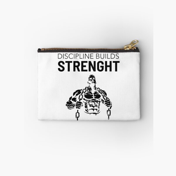 Item preview, Discipline Builds Strength Motivational Gym Design designed and sold by Superiors-s.