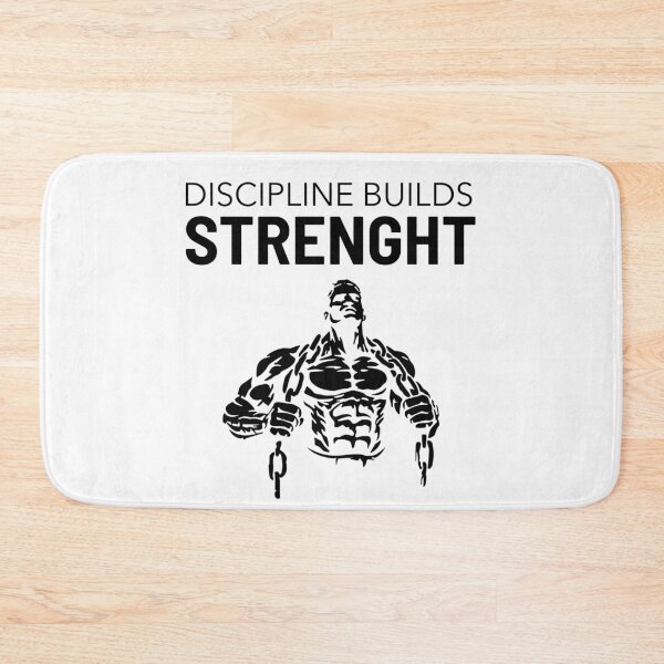 Item preview, Discipline Builds Strength Motivational Gym Design designed and sold by Superiors-s.