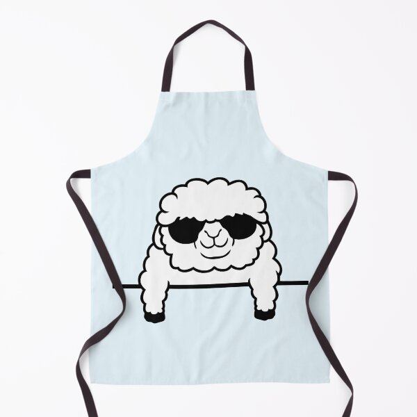 Item preview, Happy Sheep Behind Fence Wall Cool Cute Sunglasses designed and sold by shirt-o-mat.