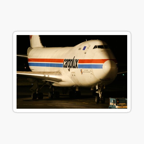 0494 aufkleber Postcard Cargolux Miami with org.back 80's 1x Sticker 