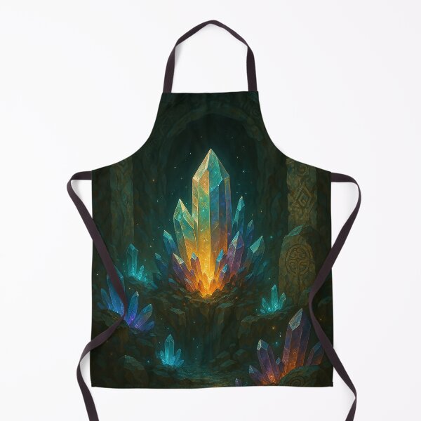 Item preview, Glowing Crystal in a Dreamy Cave | Fantasy Gemstone Landscape | Mystical Underground World Art | Magical Light Cavern Design | Enchanted Crystal Fantasy Scene designed and sold by PaintedPixels01.