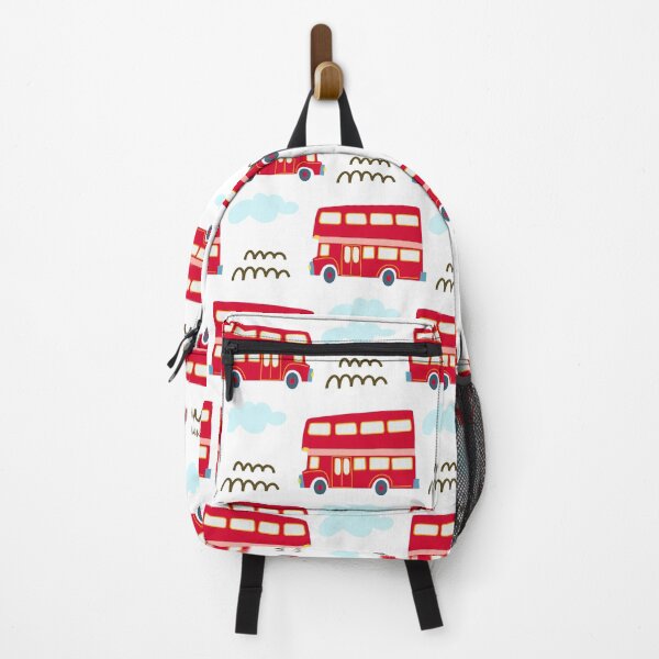 Item preview, Cute red double-decker English buses designed and sold by Olga Matskevich.