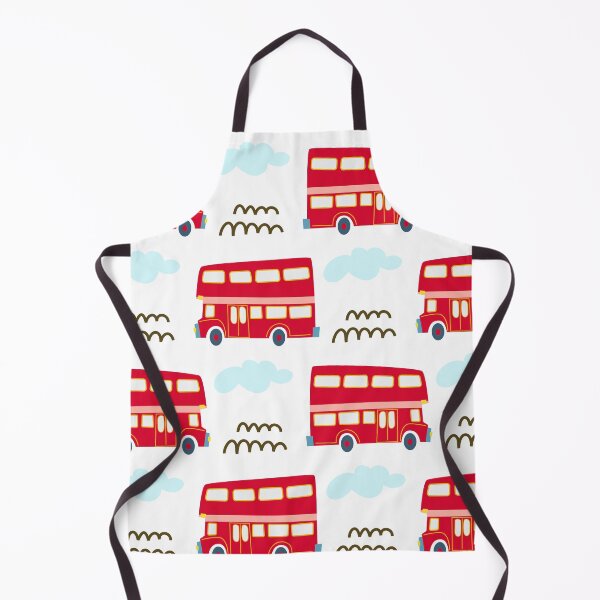 Item preview, Cute red double-decker English buses designed and sold by Olga Matskevich.