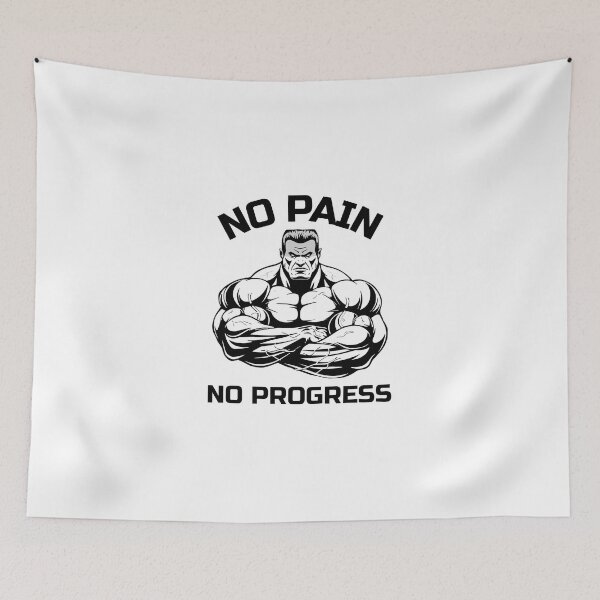 Item preview, No Pain No Progress Gym Motivation designed and sold by Superiors-s.