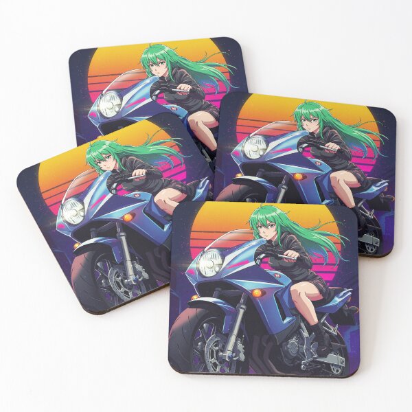 Item preview, Anime Beauty on a Futuristic Motorcycle designed and sold by JonelleTshirts.
