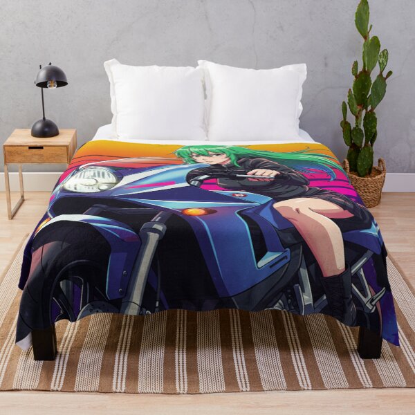 Item preview, Anime Beauty on a Futuristic Motorcycle designed and sold by JonelleTshirts.