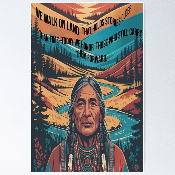 Item preview, Indigenous Wisdom – Honor the Land, Honor the People - National Indigenous Peoples Day designed and sold by InspiredCreatives.