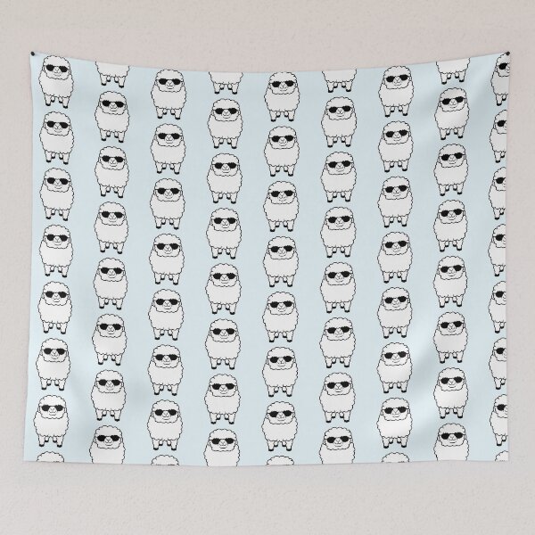 Item preview, Sheep Sunglasses Party Lamb Cute Cool Farm Animal designed and sold by shirt-o-mat.