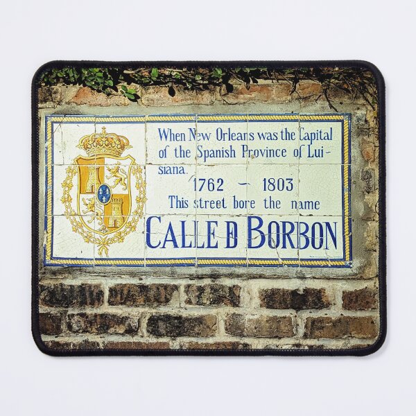 Item preview, Calle D Borbon historical marker in the French Quarter of New Orleans designed and sold by irishmurr.