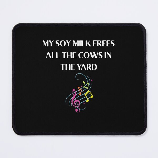 Item preview, Soy Milk Funny Vegan Quote Cow Yard Plant Based Humor designed and sold by MagicSD Designs.