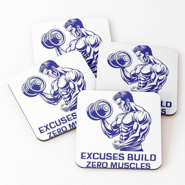 Item preview, Excuses Build Zero Muscles – Gym Discipline Motivation Quote designed and sold by Superiors-s.