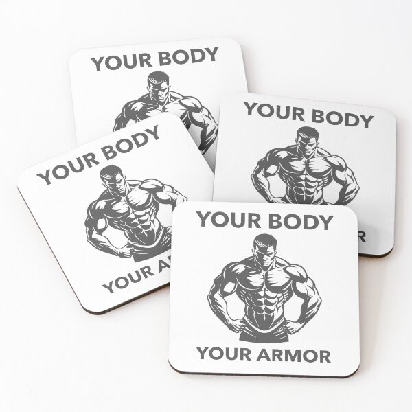 Item preview, Your Body Your Armor – Gym Discipline Quote designed and sold by Superiors-s.