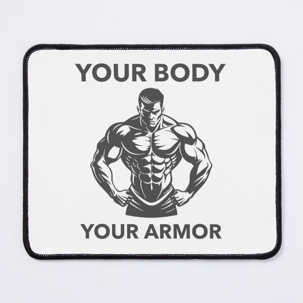 Item preview, Your Body Your Armor – Gym Discipline Quote designed and sold by Superiors-s.
