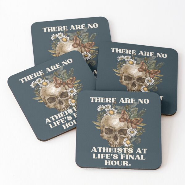 Item preview, No Atheist At Life's Final Hour Vintage Botanical Floral designed and sold by Neeshki.