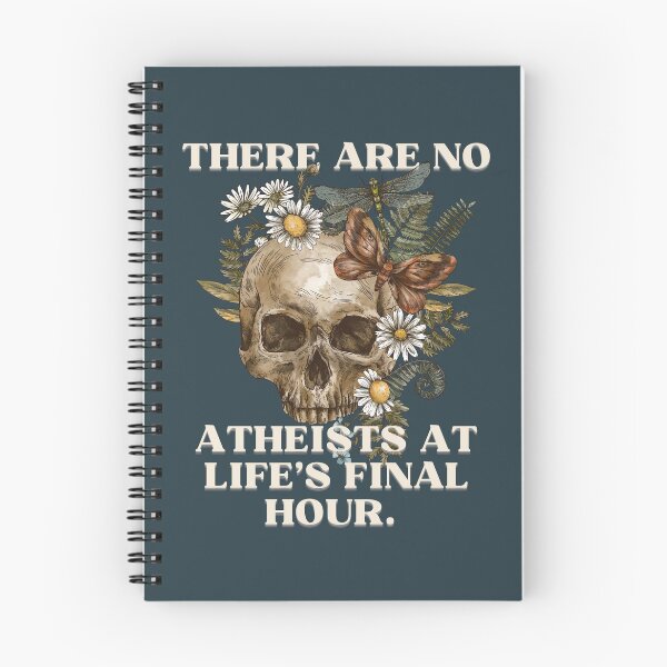 Item preview, No Atheist At Life's Final Hour Vintage Botanical Floral designed and sold by Neeshki.