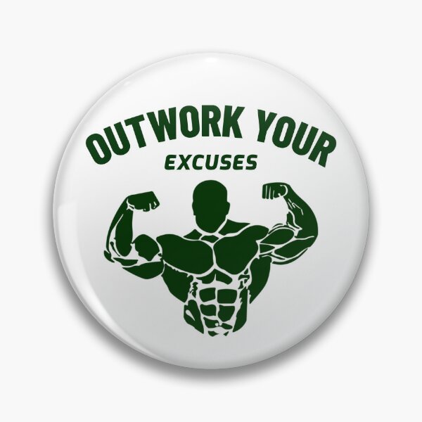 Item preview, Outwork Your Excuses – Motivational Gym Quote Design designed and sold by Superiors-s.