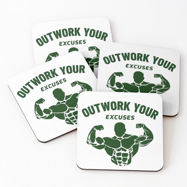 Item preview, Outwork Your Excuses – Motivational Gym Quote Design designed and sold by Superiors-s.