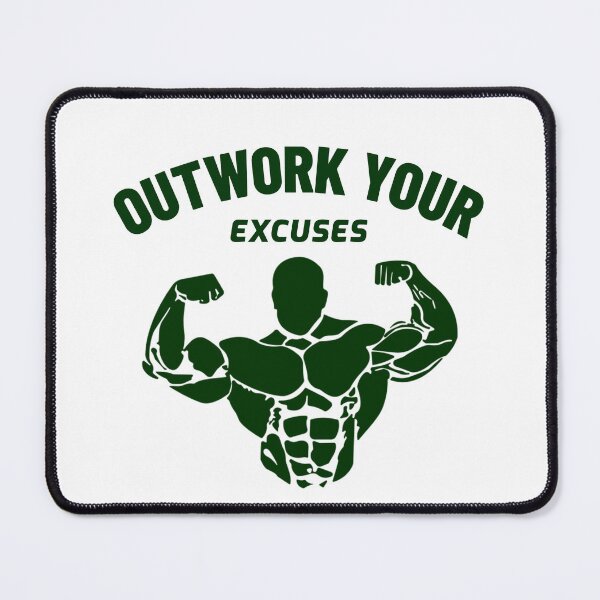 Item preview, Outwork Your Excuses – Motivational Gym Quote Design designed and sold by Superiors-s.