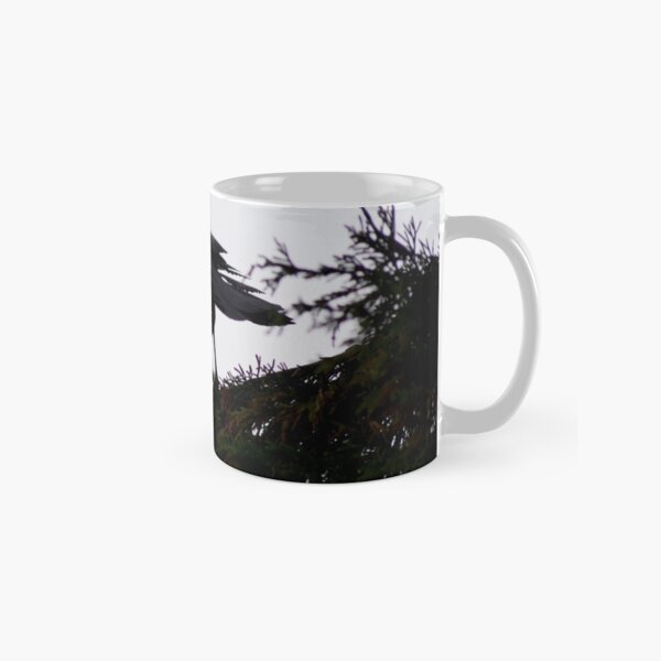 Jackdaw, watching from the branch Classic Mug