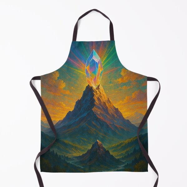 Item preview, Celestial Stone Hidden in Mountain | Dreamlike Fantasy Landscape | Mystical Gem in Nature Scene | Surreal Magic Rock Illustration | Enchanted World Design designed and sold by PaintedPixels01.