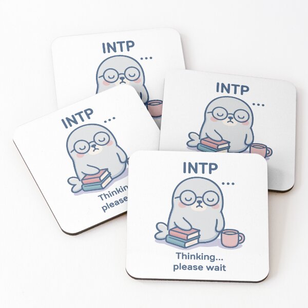 Item preview, INTP Kawaii | Thoughtful Intellectual Seal MBTI Cute designed and sold by SealSquad.