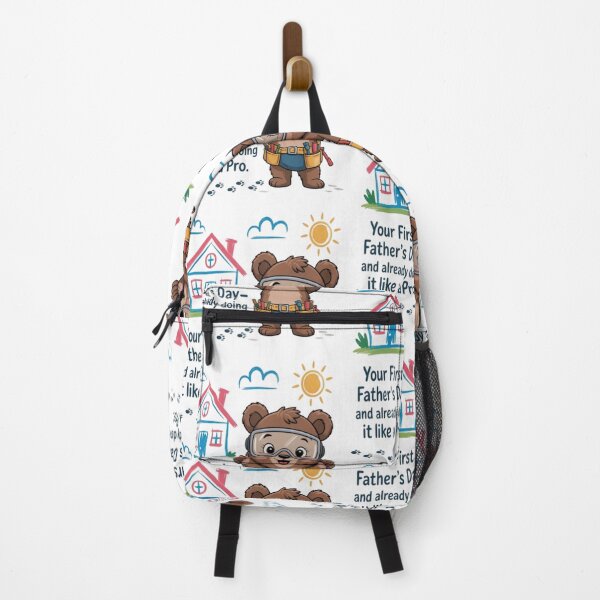 Item preview, First Father’s Day – Handy Bear Dad Cartoon Design designed and sold by InspiredCreatives.