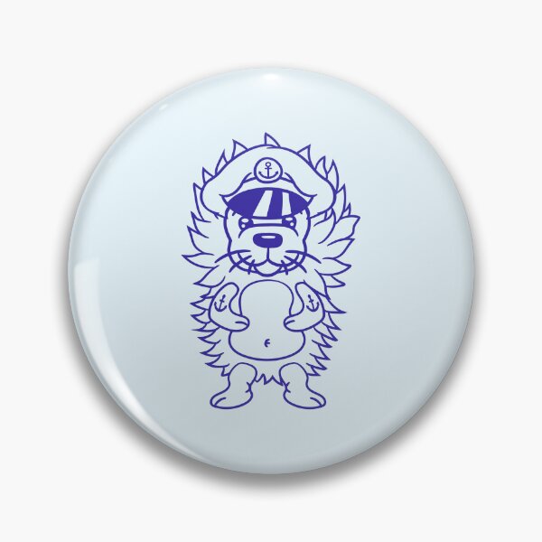 Item preview, Little Hedgehog Boat Captain Funny Cute Lovely Fun designed and sold by shirt-o-mat.