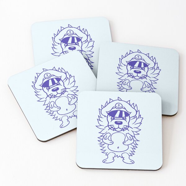 Item preview, Little Hedgehog Boat Captain Funny Cute Lovely Fun designed and sold by shirt-o-mat.