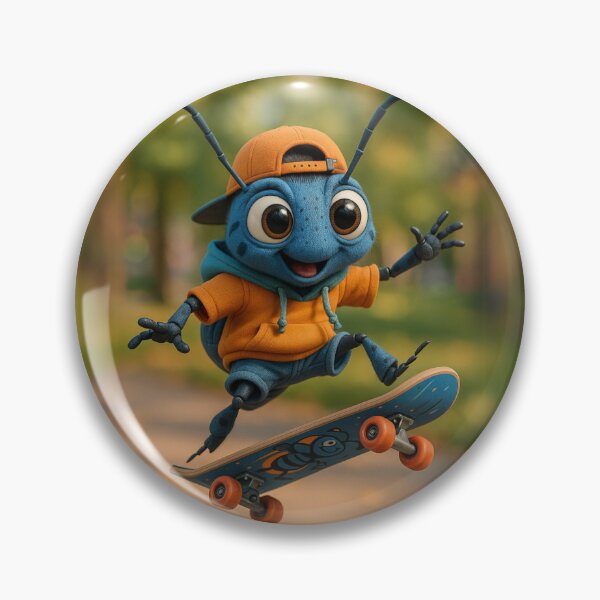 Item preview, Skater Asian Longhorn Beetle designed and sold by Sillytoe.