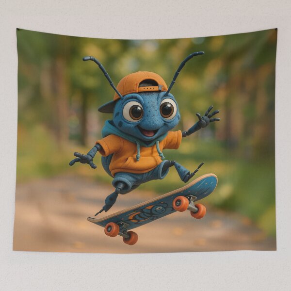 Item preview, Skater Asian Longhorn Beetle designed and sold by Sillytoe.