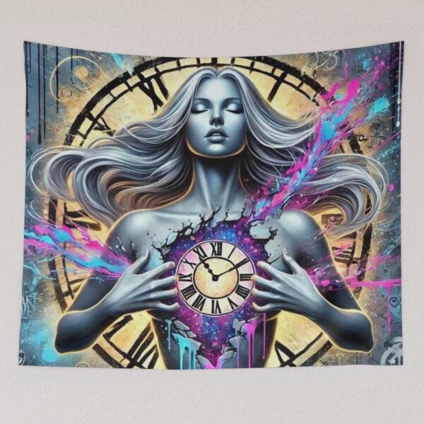 Item preview, Time Bleeds Through a Cosmic Heart designed and sold by Chaos Kitten Emporium.
