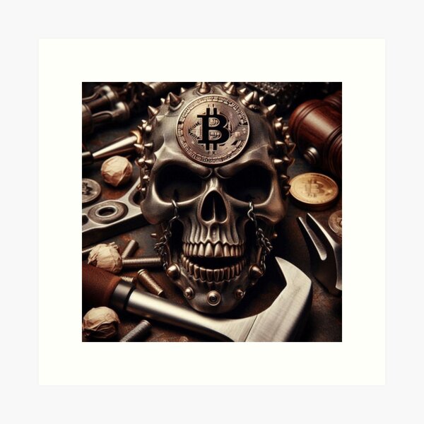 Anon skull Art Print