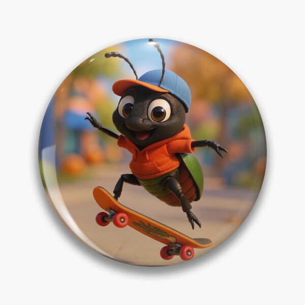 Item preview, Skater Bombardier Beetle designed and sold by Sillytoe.