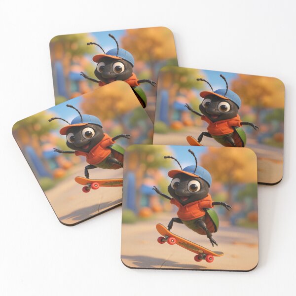 Item preview, Skater Bombardier Beetle designed and sold by Sillytoe.