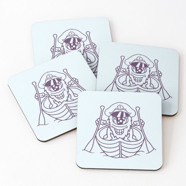 Item preview, Naughty Evil Monster Paddles Captain Funny Cute designed and sold by shirt-o-mat.