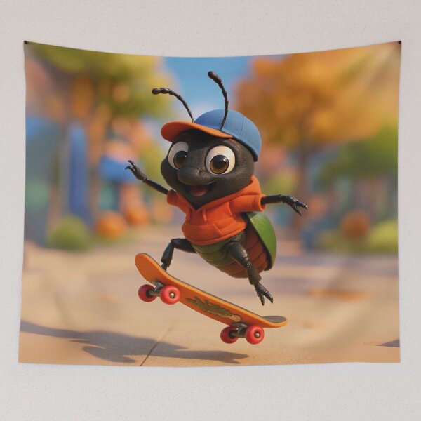 Item preview, Skater Bombardier Beetle designed and sold by Sillytoe.