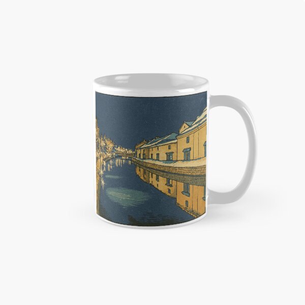Item preview, Otaru Canal Winter Night | Retro Reflection - Tranquil Glow designed and sold by GeEeN.