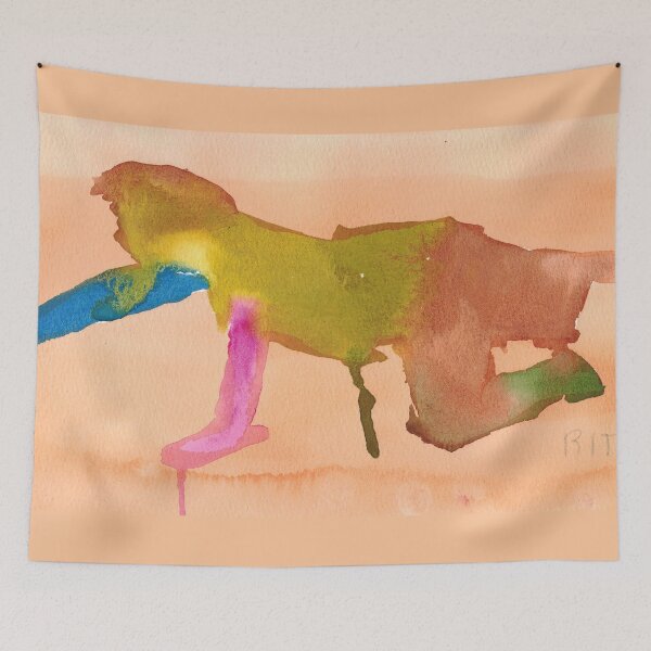 Item preview, Mindful Movement, Watercolor Yoga Caroline Art Design designed and sold by Rita Winkler.