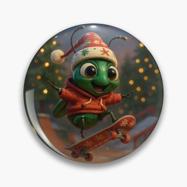 Item preview, Skater Christmas Beetle designed and sold by Sillytoe.